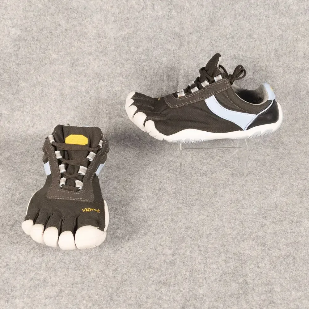 Vibram Five Finger Toe Shoes Black White Lace-Up Gorpcore W3684 Boys Size 5.5